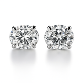 CERTIFIED 12.8 Ct Synthetic White Moissanite Stunning Oval Cut Earring Pair